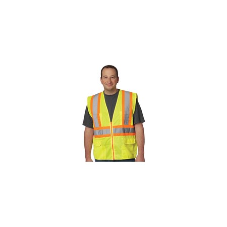 Pip CLASS 2 SOLID VEST, 12 POCKETSZIPPER CLOSURE, PK 50 302-MAPLY-5X